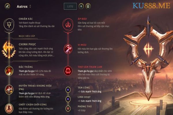 Hướng dẫn cách cộng bảng ngọc Aatrox mùa 11 chi tiết 3 Aatrox cũng là một vị tướng đi Mid cực kỳ hiệu quả