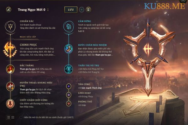 Bảng bổ trợ Aatrox mùa 11 - hung thần Top lane 3 Bảng bổ trợ Aatrox đi mid