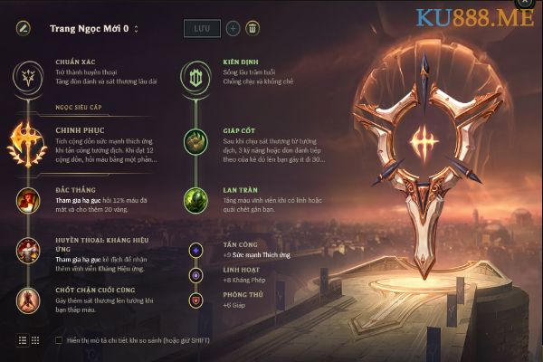 Bảng bổ trợ Aatrox mùa 11 - hung thần Top lane 1 Bảng bổ trợ Aatrox mùa 11