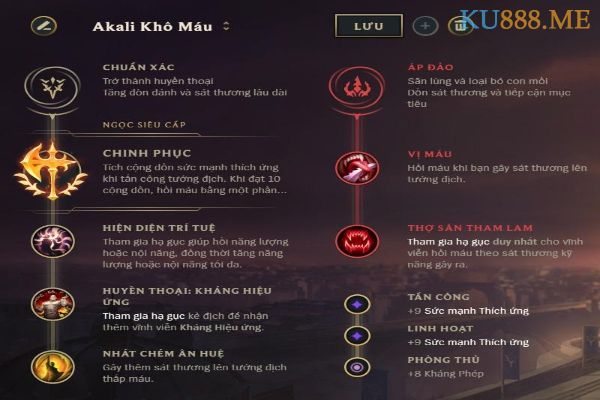 Bảng bổ trợ Akali mùa 11 - đâu mới là lựa chọn đúng đắn nhất? 2 Bảng bổ trợ cho Akali đi top với Chinh Phục