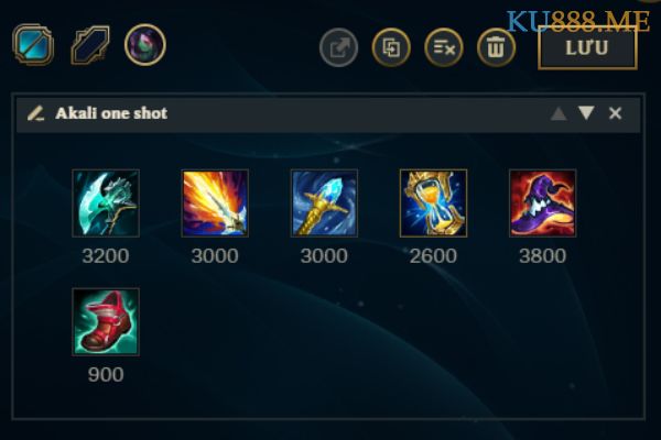 Cách lên đồ Akali mùa 11 cho từng vị trí 2 Build đồ one shot cho Akali
