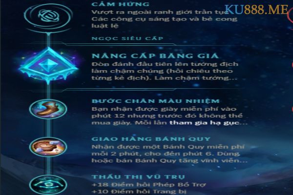 Bảng ngọc cho Ahri mùa 11 - bạn chọn lối chơi khó chịu hay bất lực? 5 Nhánh chính cảm hứng với Nâng cấp băng giá cho Ahri
