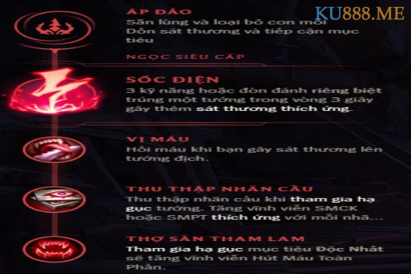 Bảng ngọc cho Ahri mùa 11 - bạn chọn lối chơi khó chịu hay bất lực? 2 Nhánh chính với sốc điện cho Ahri dồn dame