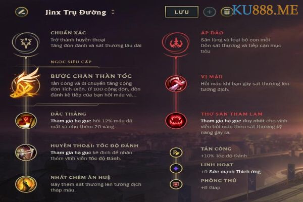 Bảng ngọc Jinx trụ đường, thả diều Bảng ngọc Jinx trụ đường, thả diều