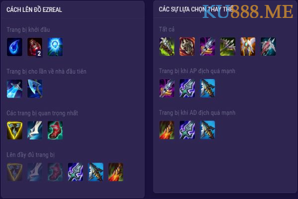 Cách lên đồ Ezreal mùa 11 - Cẩm Nang Bỏ Túi 3 Trang bị chuẩn dành cho Ezreal