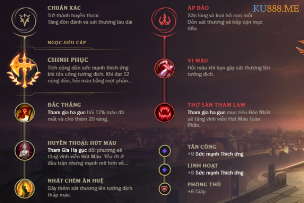 Bảng ngọc cho tướng Katarina mùa 11 3 bảng ngọc katarina sát thương duy trì