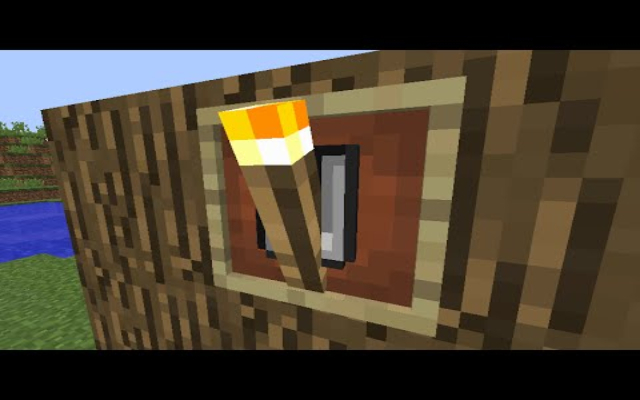 Hướng dẫn xây nhà đẹp trong Minecraft nhanh chóng nhất 2 Cây đuốc trang trí trong Minecraft