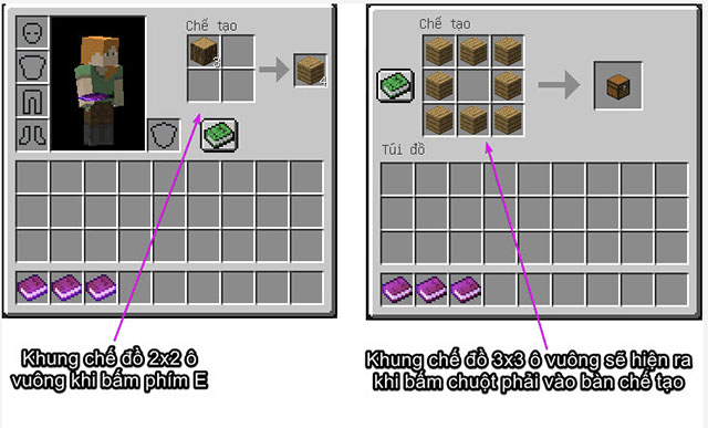 Tầm quan trọng của các công thức chế tạo trong Minecraft 1 Các công thức chế tạo trong Minecraft