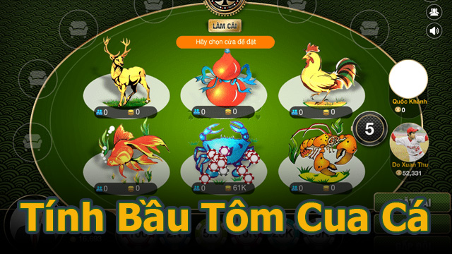 Cách tính quy luật game Bầu cua đổi thưởng trên điện thoại 1 game bầu cua tôm cá đổi thưởng
