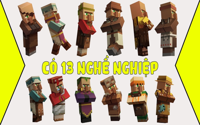 Cách tạo dân làng trong Minecraft - Tựa game mang tính sáng tạo hàng đầu 1 Các dân làng trong Minecraft