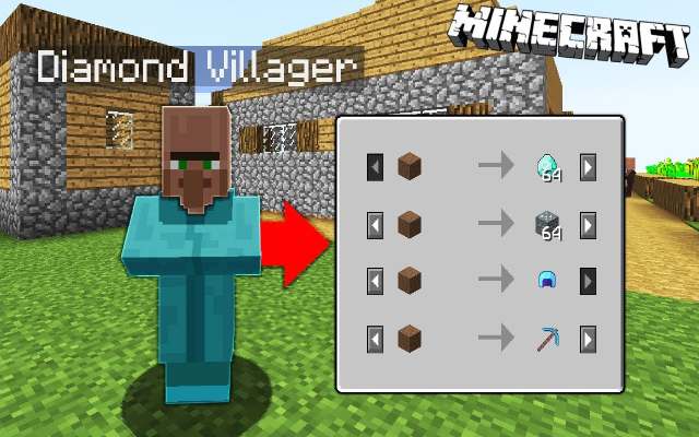 Cách tạo dân làng trong Minecraft - Tựa game mang tính sáng tạo hàng đầu 4 Trao đổi vật phẩm để tăng tỉ lệ nhân giống của dân làng
