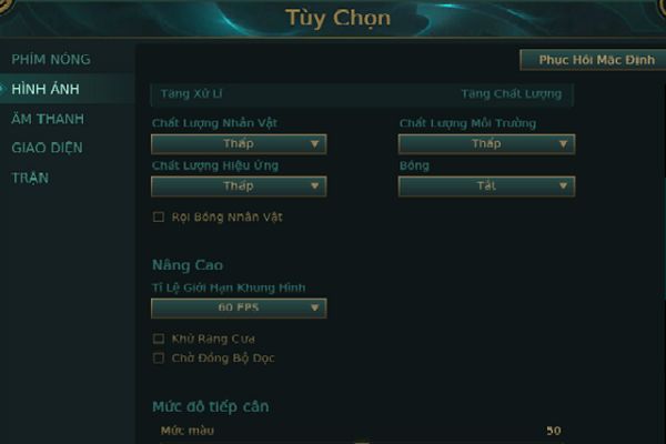 Cách để hiện FPS LOL và làm sao để cải thiện ping nhanh nhất 4 Áp dụng một số cách để nâng chỉ số FPS
