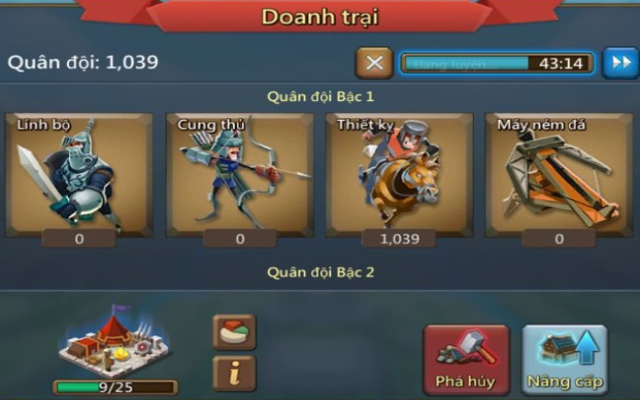 Hướng dẫn những cách huấn luyện lính nhanh trong Lord Mobile 2 Hoạt động huấn luyện quân lính trong Lord Mobile