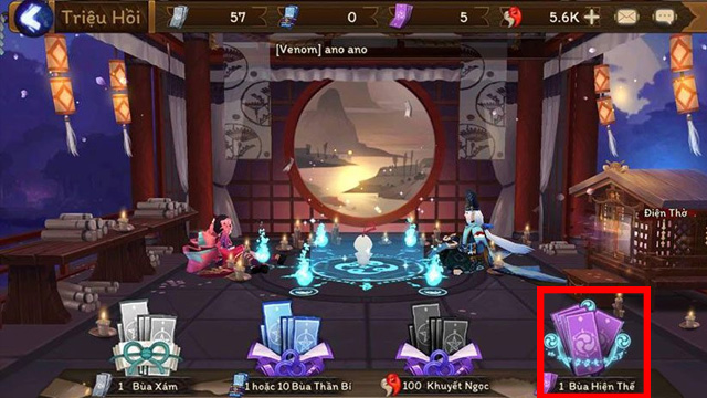 Bùa hiện thế - Kinh nghiệm đỉnh cao triệu hồi thức thần trong game m Dương Sư 1 Bùa Hiện Thế Âm Dương Sư
