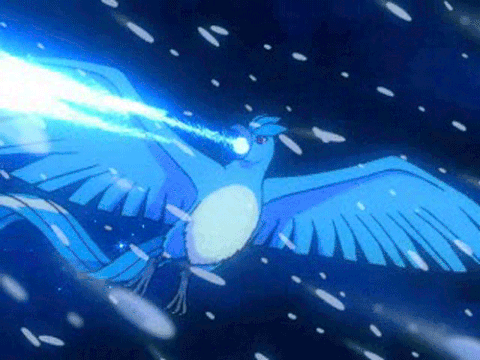 Articuno - một trong bộ ba tam thần điểu huyền thoại của Pokemon 2 Chim băng có khả năng tạo bão tuyết