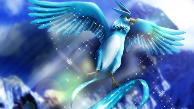 Articuno - một trong bộ ba tam thần điểu huyền thoại của Pokemon 3 Chim băng huyền thoại nhưng khá phế vật trong các loại huyền thoại