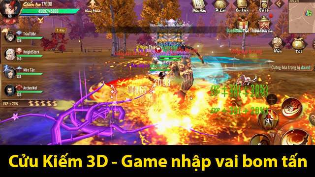 Cửu Kiếm 3D - Game nhập vai bom tấn với đồ họa đẹp ngây ngất 1 Cửu Kiếm 3D - Game nhập vai bom tấn trên mobile