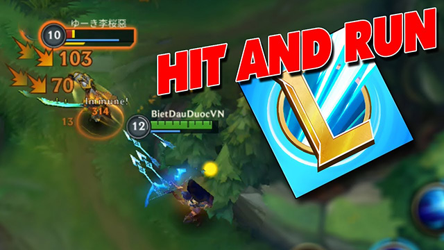 Hit and Run là gì và hướng dẫn tuyệt chiêu này trong LMHT 1 Hit and Run
