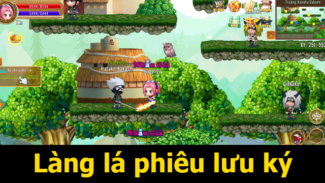 Hướng dẫn trọn bộ tựa game Naruto “Làng lá phiêu lưu ký" 1 Làng lá phiêu lưu ký