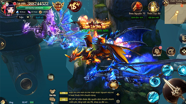 Đấu Thần Kỷ Nguyên - Game nhập vai đỉnh cao phong cách Fantasy 2 Game có hệ thống thú cưỡi độc đáo