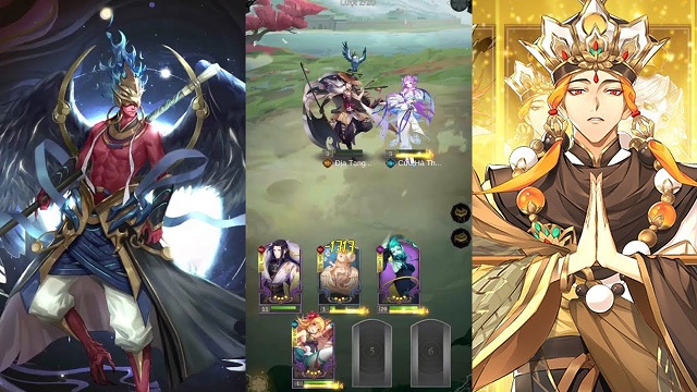 Thánh Thiên Tiên Vực game thám hiểm thế giới Thần ma độc đáo 3 tướng trong game
