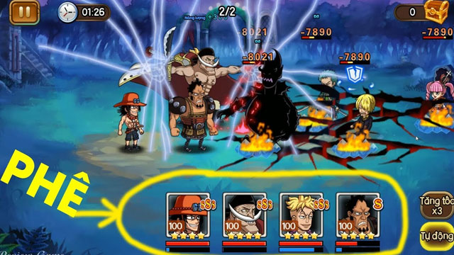 Hướng dẫn cách tải Kho Báu Hải Tặc - game anime về điện thoại 3 Game có đầy đủ các nhân vật trong One Piece