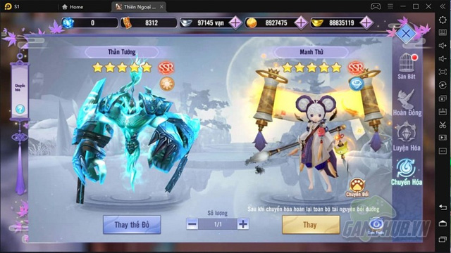Thiên Ngoại Giang Hồ - Tựa game kiếm hiệp đáng chơi bậc nhất 2021 3 Game thủ có thể lựa chọn thêm Pet - đồng hành với thiết kế đẹp, skill mạnh